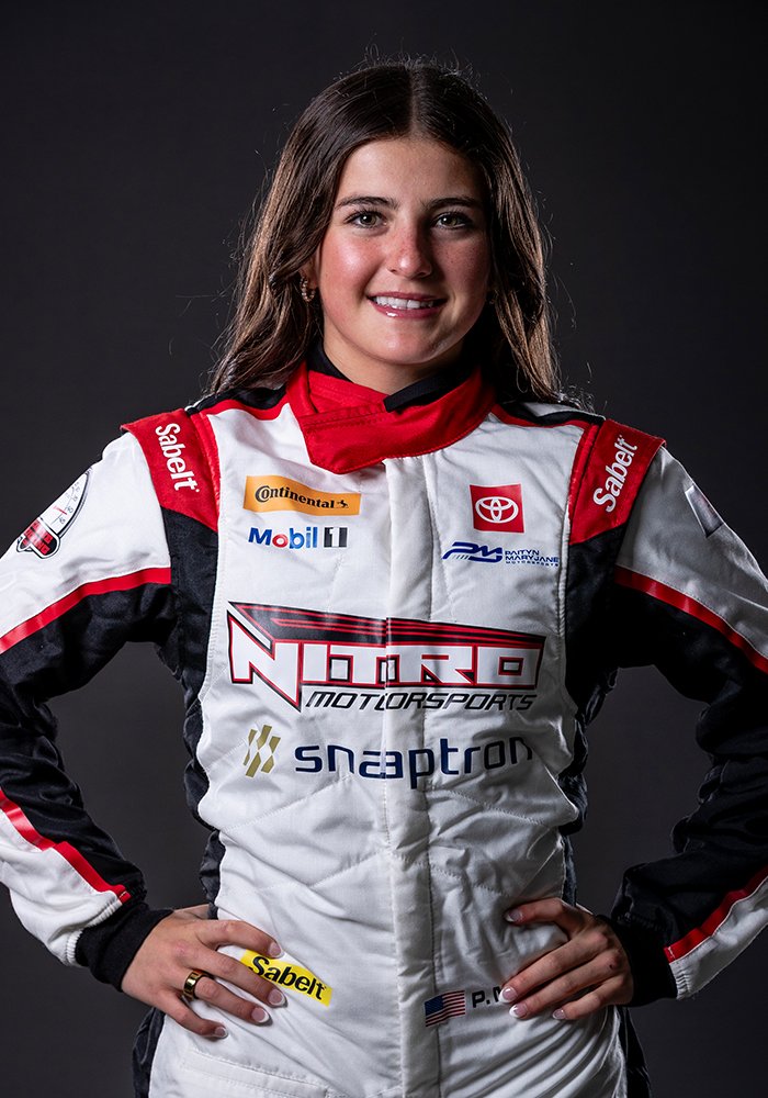 Paityn Feyen in her race suit
