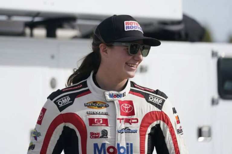 Isabella Robusto in her race suit