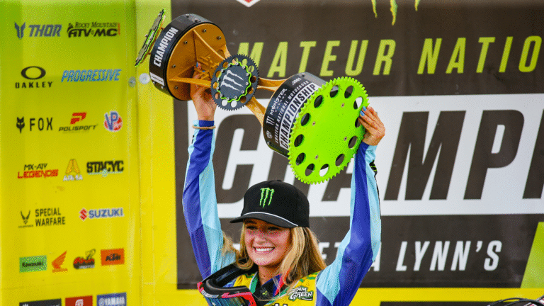 Kyleigh Stallings in her race suit