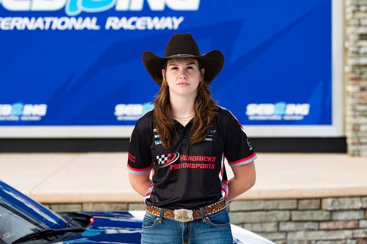 Ashlyn Speed in her race suit