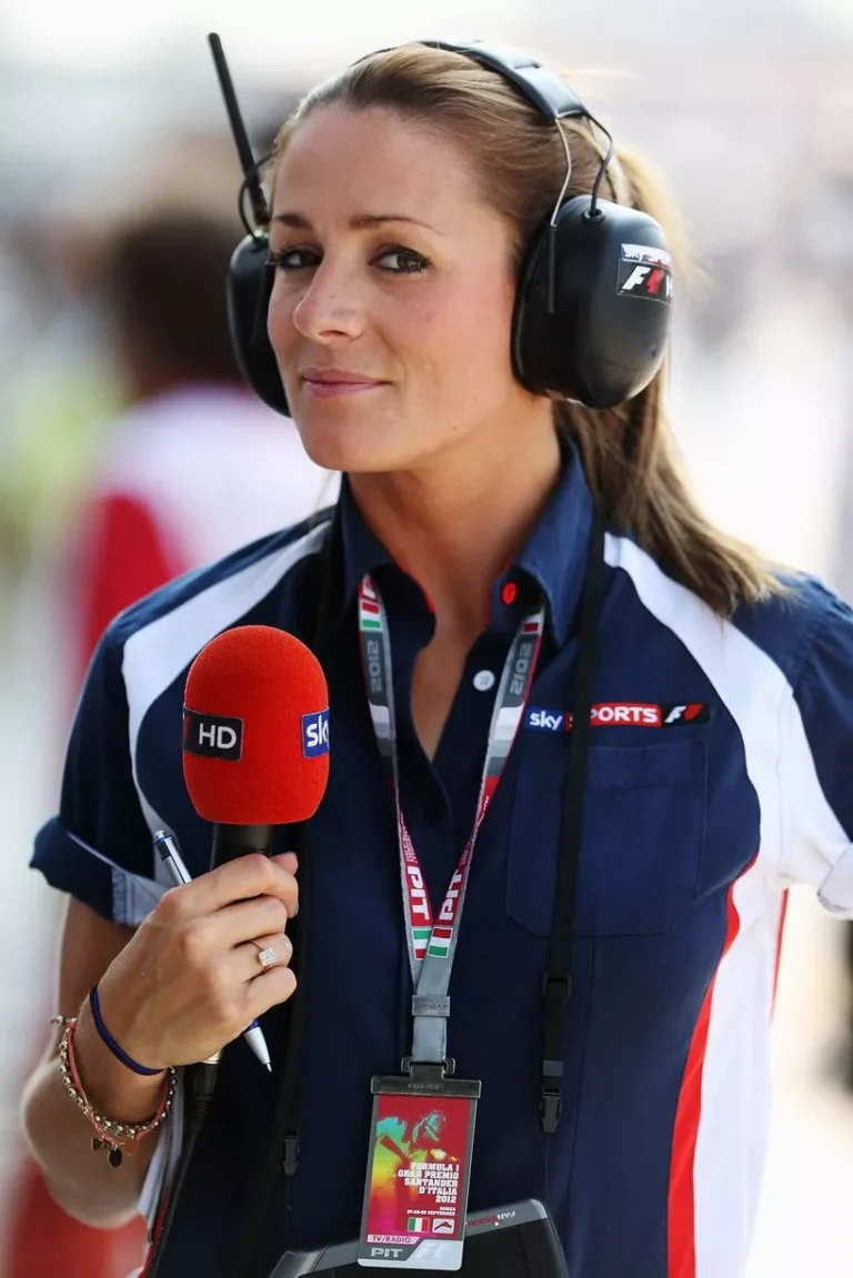 Natalie Pinkham in her race suit