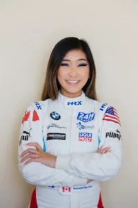 female sports car racer Samantha Tan