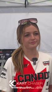 Autumn Fisher in her race suit