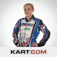 Laura Bourguet in her race suit