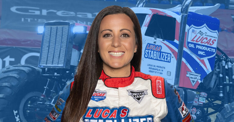 Linsey Read in her race suit