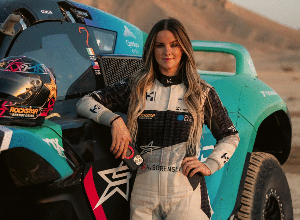 Amanda Sorensen in the desert