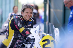 female motorcycle racer Avalon Lewis